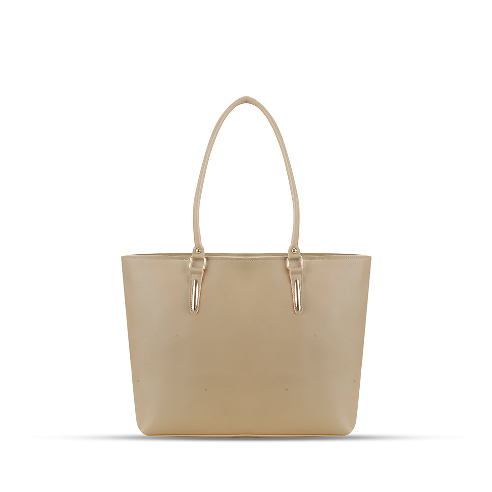 Baglo Beige Sky Tote Bag