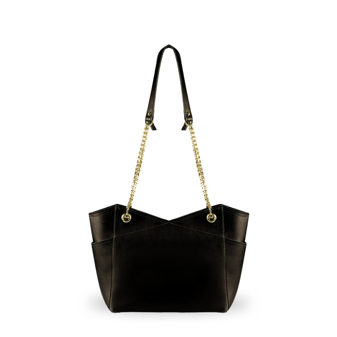 Baglo Black Reena Tote Bag