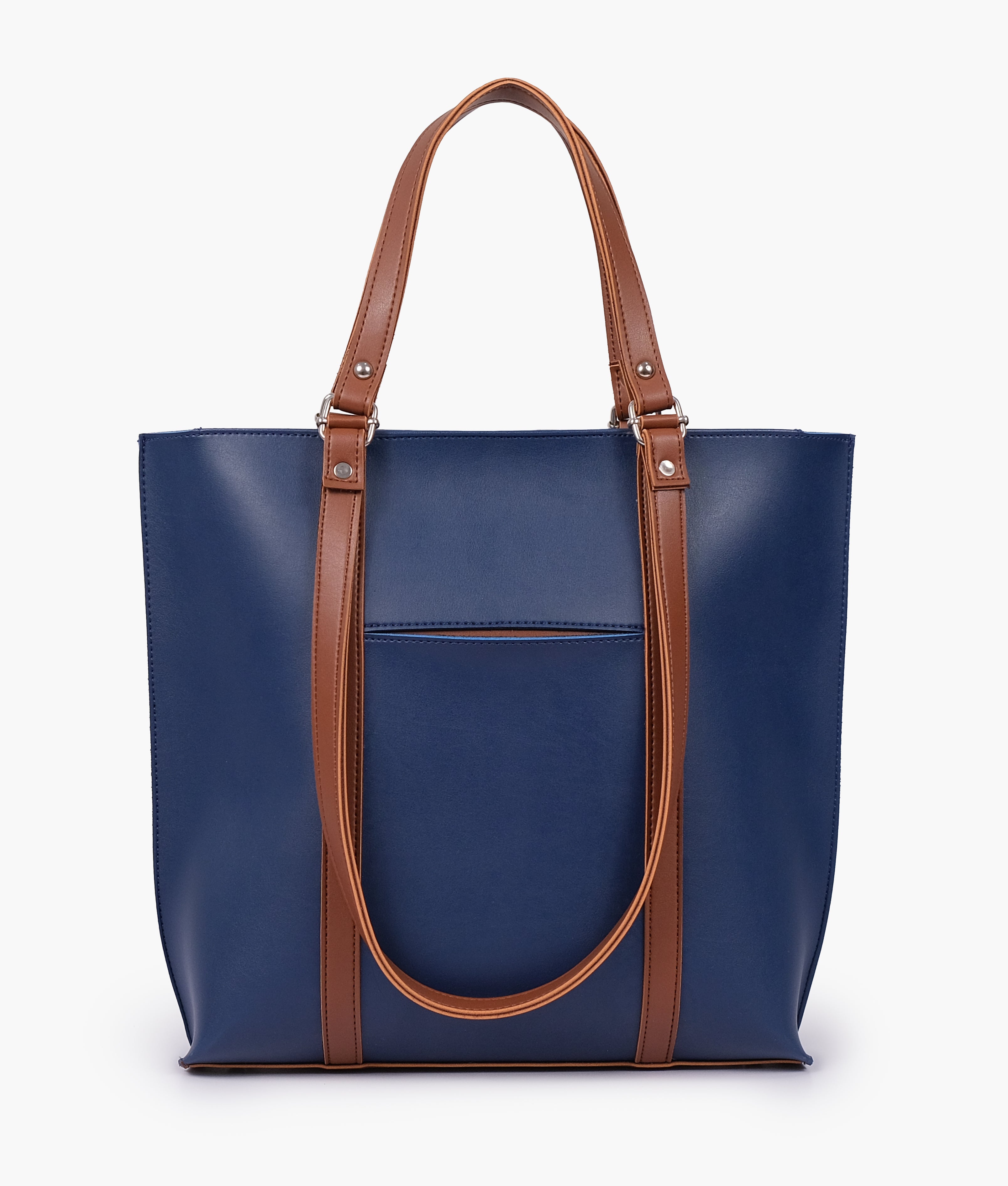 Baglo Blue Double-Handle Tote Bag