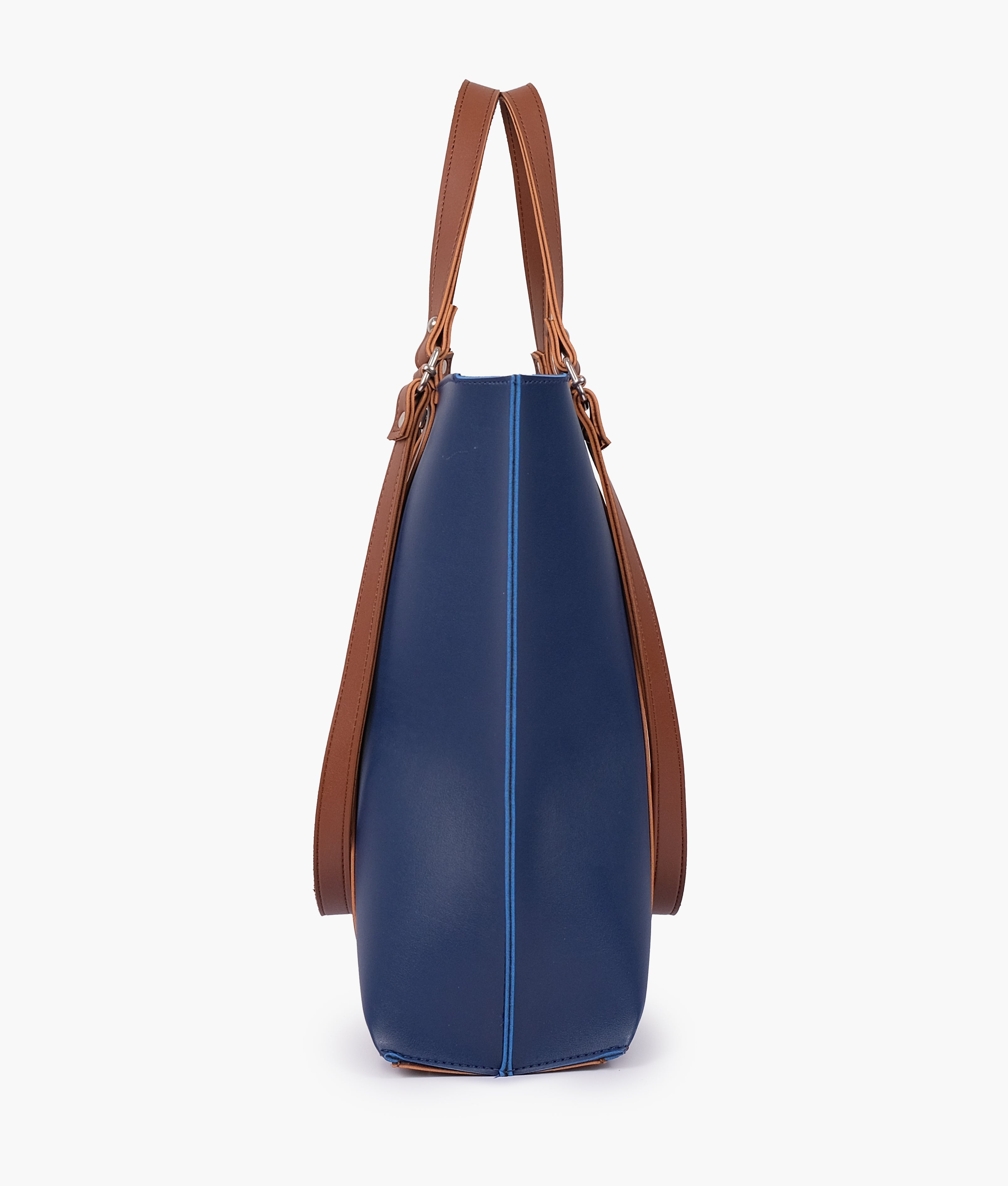 Baglo Blue Double-Handle Tote Bag