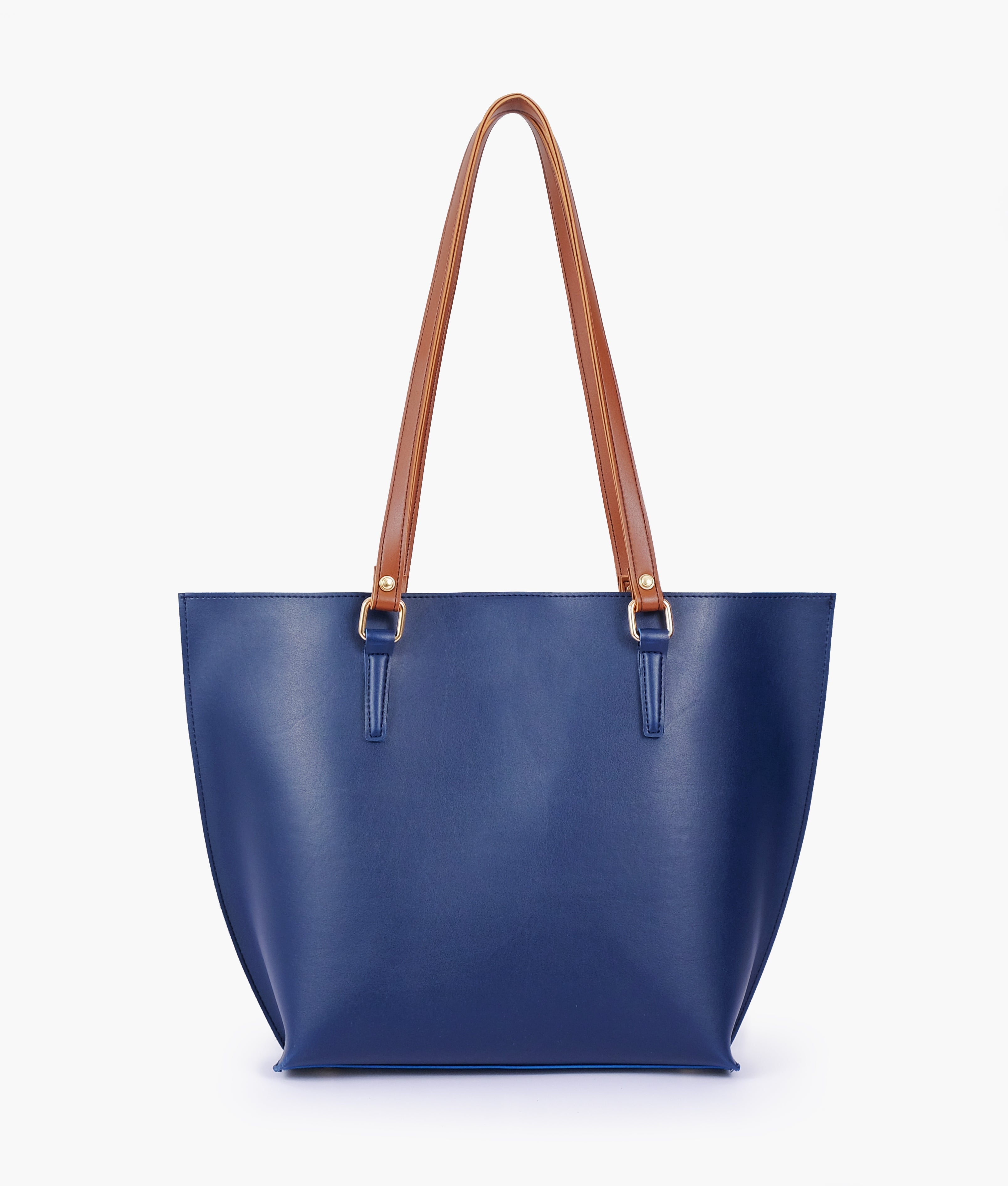 Baglo Blue Centre-Stripe Tote Bag